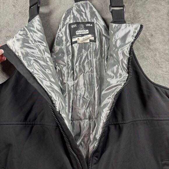 RefrigiWear 0495R Softshell Bib Overalls Full Zip Insulated Work Pants Black XL - Picture 2 of 10